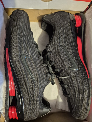 Nike shox black red low - nike,