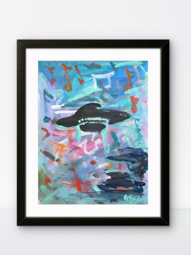 Original abstract painting - abstract, a4