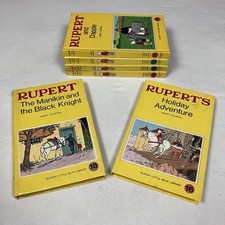 Rupert Little Bear Library 6 x Hardcover Books Nos 4 5 7 10 16 & 18 Mary Tourtel