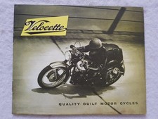 VELOCETTE RANGE Motorcycle Sales Brochure For 1960 #4/525/60m/11/59 VALIANT MSS+