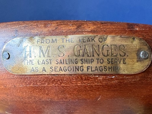 Vintage hms ganges teak - ganges,
