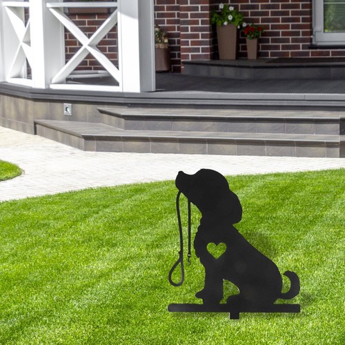 Unique dog silhouette - dog, metal