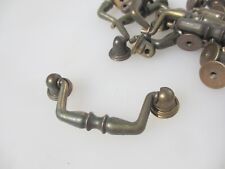 Vintage Metal Chest Handles Drawer Pulls Box Old Dresser Brass Plated 3"W