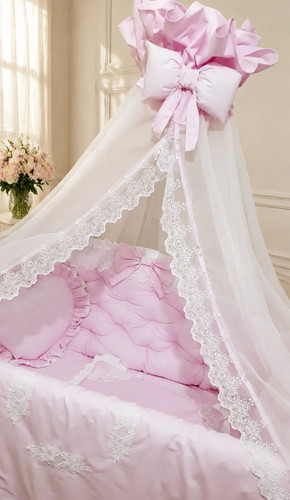 Crown chiffon canopy for baby - canopy,