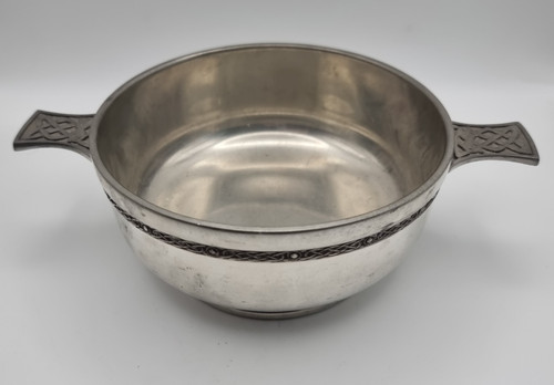 Vintage pewter quaich - pewter,