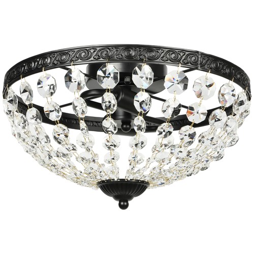 Homcom crystal chandelier - crystal,