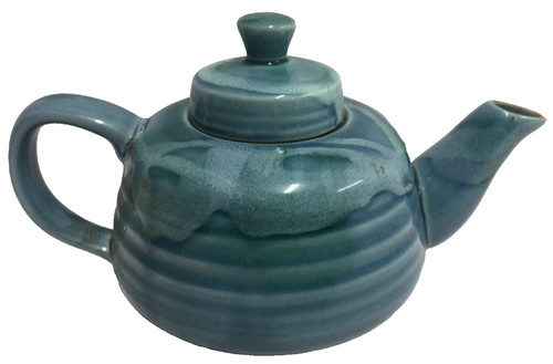 Lamorna vintage pottery teapot - lamorna,