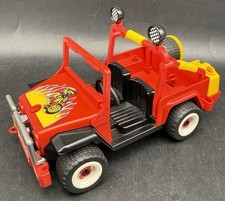 Vintage 1988 Playmobil 3754 red Jeep for Dirt Bikes PART SET