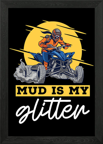 Quad bike atv framed - quad, wall