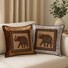 Luxury Velvet Elephant Cushion
