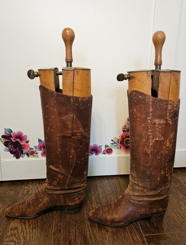 Antique circa 1900 leather