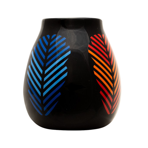 Yerba mate cup tea gourd - cup, black