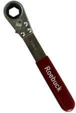 17mm AF Hex RATCHET RING SPANNER Heavy Duty Reversing Single End ROEBUCK 047139