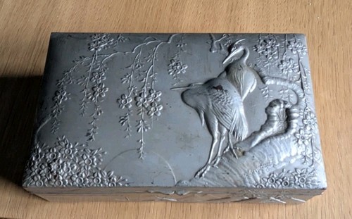 Vintage asian birds relief - vintage,