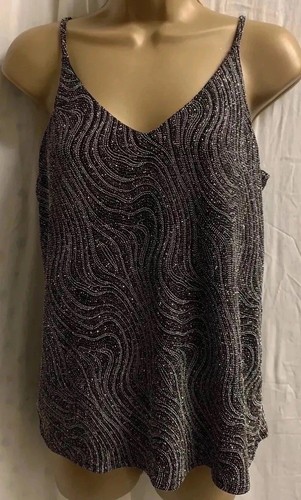 Black glitter sparkle neck - v,