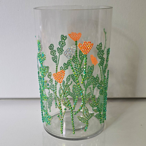 Hand decorated acrylic - decorated,