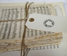 1kg Vintage sheet music paper for art craft decoupage cards. Good variety. Cream