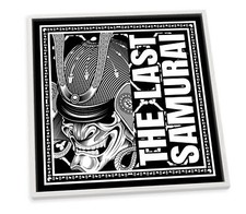 The Last Samurai Asian Black CANVAS FLOATER FRAME Wall Art Square Print