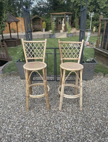 Pair vintage bamboo - pair,