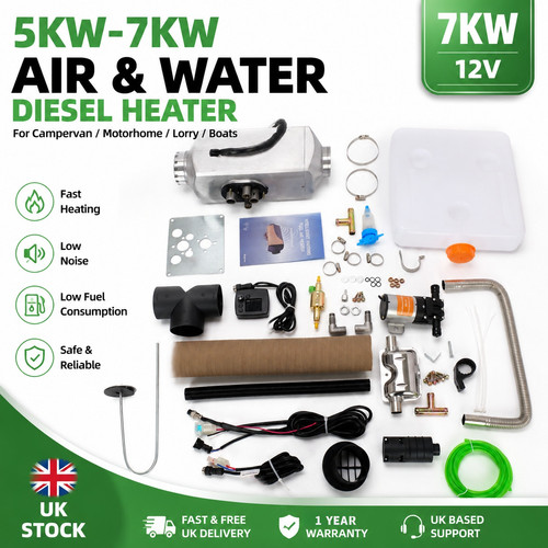 12v air and water - and,