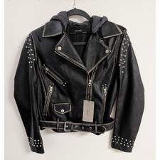 ZARA Leather Effect Studded