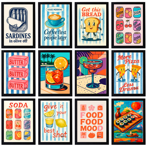 Delicious food poster a5 - a4,