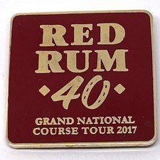 RED RUM 40 Grand National Course Tour 2007 Aintree Horse Racing Enamel Pin Badge