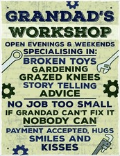 Grandads workshop l824 sign - grandads,