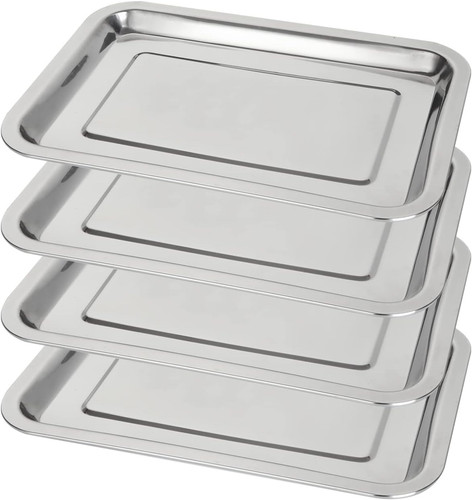 Stainless steel baking tray - stainless,