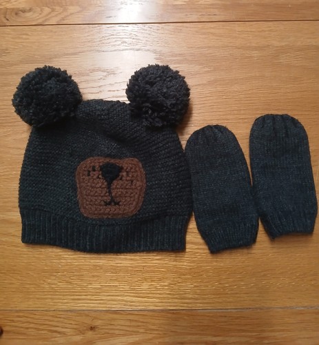 Boys next dark grey bear - bear, hat
