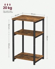 Sofa Side Table, 3-Tier