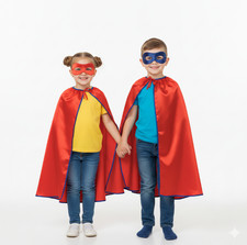 Super Hero Cape Reversible Red