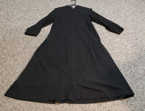Vintage used black cassock - vintage, j