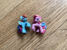 mlp mini figures Rainbow Dash and Pinkie Pie with multiple cutie marks