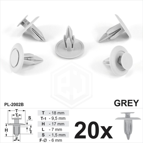 20x 6mm grey for - grey,