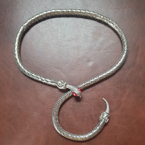 Vintage 90s snake - snake, necklace