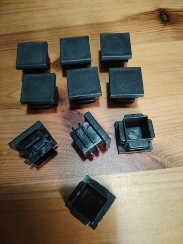 20x20mm square plastic end - ⭐,