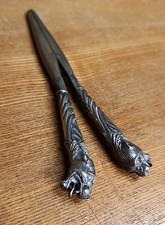 Antique panther head handled - antique,