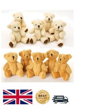 Adorable Teddy Bear Duo: 2 Cuddly Soft Toys in Brown & White - Perfect Gift