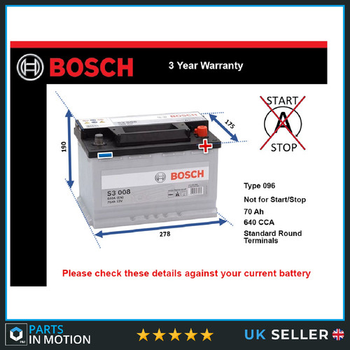 Battery fits jaguar - battery,