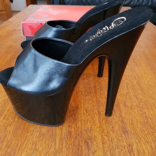 Pleaser adore 701 leather mule - pleaser,