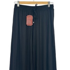 Womens Wide Leg Pleated Pants Ladies Casual Lightweight Summer Palazzo Trousers