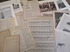 50pc Vintage Book Pages