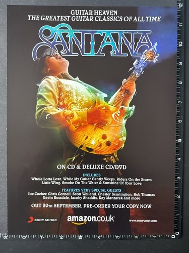 Santana guitar heaven 9x12 - santana, 9x12"
