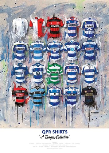 Qpr shirts a2 signed - a2,