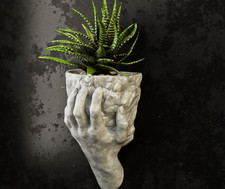 Wall Pocket Planter — Mountable Rock-Style Flower Pot
