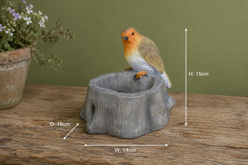 Robin bird feeder garden - bird,