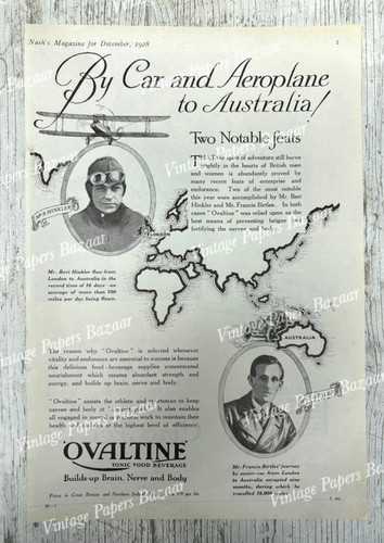Ovaltine bert hinkler francis - ovaltine,