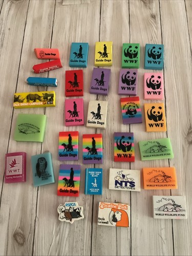 Vintage novelty erasers animal - vintage,
