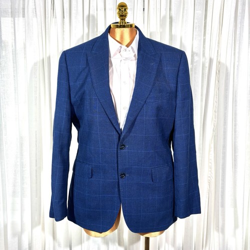 Royal blue windowpane - royal, check